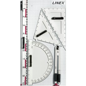 Linex BBMS Magnetiskt linjalset whiteboard, 7 del.