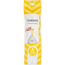 Brabantia Avfallspåse A, 3 liter, 20 st.