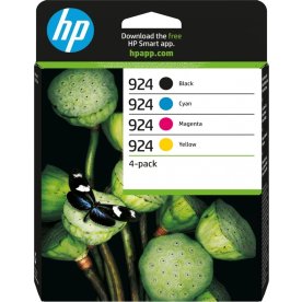 HP 924 original CMYK-bläckpatron, sampak
