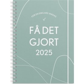 Burde 2025 Kalender Få det gjort, grön