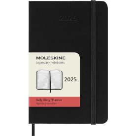 Moleskine 2025 Kalender, H, Dag, Poc., Svart