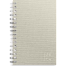 Burde 2025 Kalender Textile Dagbok, beige