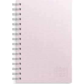 Burde 2025 Kalender Textile Dagbok, rosa