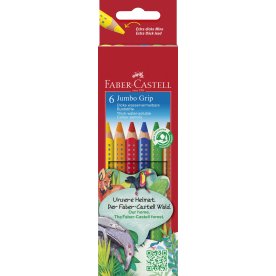 Faber-Castell Grip Crayons Jumbo | 6 färger