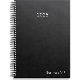 Burde 2025 Kalender Business VIP, svart konstläder