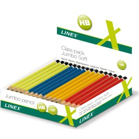 Linex skolpenna Jumbo, HB, Ass. Färger