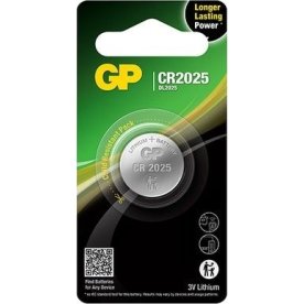 GP CR2025 litiumknappcellsbatteri, 1 st.