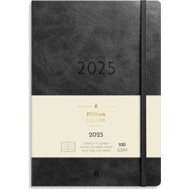 Burde 2025 Kalender Agency Forma Deluxe, svart