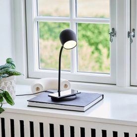 Kreafunk Ellie Lampa med Qi trådlös laddn., svart