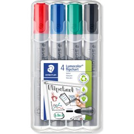 Staedtler Lumocolor 356 FO märkpenna, rund, 4 st.