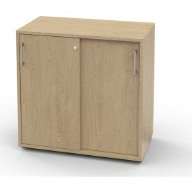 Jive skjutdörrsskåp m/4 fack m/låsek, B78 cm