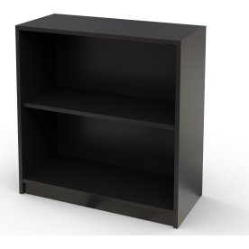 Jive hylla, 2 fack, mattsvart dekorlaminat, D35cm