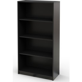Jive hylla, 4 fack, mattsvart dekorlaminat, D35 cm