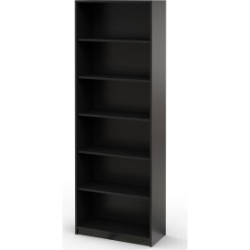 Jive hylla, 6 fack, mattsvart dekorlaminat, D35cm