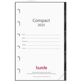 Burde 2025 Kalender grundsats Compact