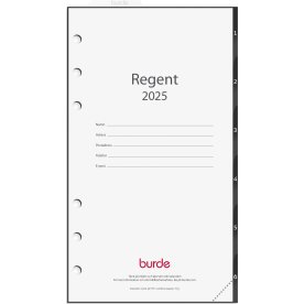 Burde 2025 Kalender grundsats Regent