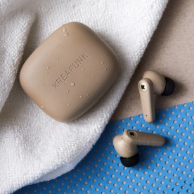 Kreafunk aSENSE In-Ear hörlurar, ivory sand