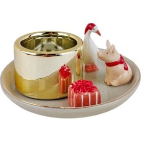 Ljusstake för blockljus, dia. 12cm, Nordic Pixie