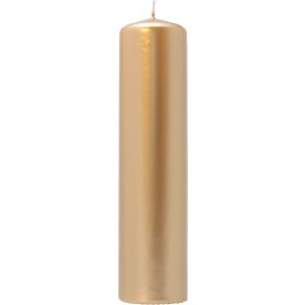 Blockljus, 5,8x15 cm, Guld