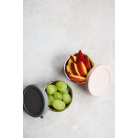 AYA&IDA mellanmålsbehållare, 2 st, rosa
