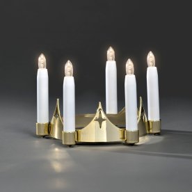 Luciakrona, 5 ljuskällor, Guld