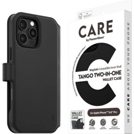CARE iPhone 16 Pro Max 2-i-1 fodral/Plånbok, Svart