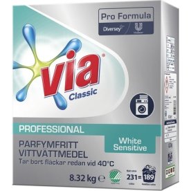 Via Pro White Sens, Tvättmedel, 8,32kg