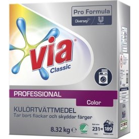 Via Pro Formula Color, Tvättmedel 8,32kg
