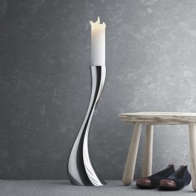Georg Jensen Cobra Golvljusstake M, stål