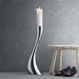 Georg Jensen Cobra Golvljusstake L, stål