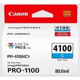 Canon PFI-4100 bläckbehållare, cyan, 80 ml