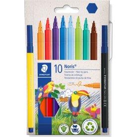 Staedtler Noris 326 Tuschpennor | 10 färger