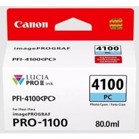 Canon PFI-4100 PC-bläckbehållare, 80 ml, cyan