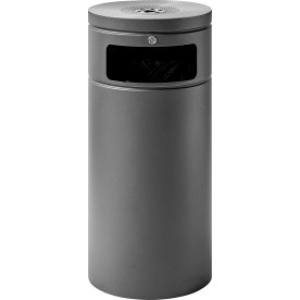 Bica 5070 Papperskorg m. askkopp, utomhusbruk, 50L