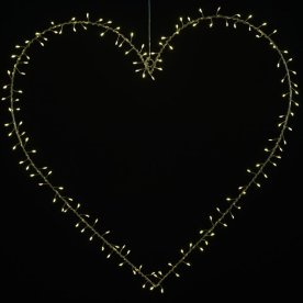 Sirius Liva Cluster Hjärta, 140LED, guld