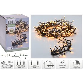 Ljuskedja m/1000 LED, 20 meter, varmvit