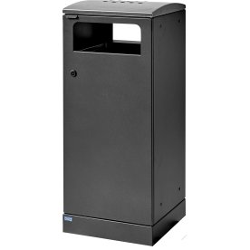 Bica 5078 Papperskorg m/askkopp, utomhusbruk, 100L