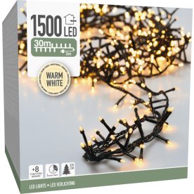 Cluster Ljuskedja m/1500 Micro LED, 30M, varmvit