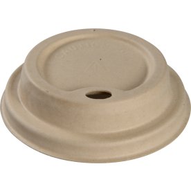 Lock för pappersmuggar på 24 cl, Bagasse, 50 st.
