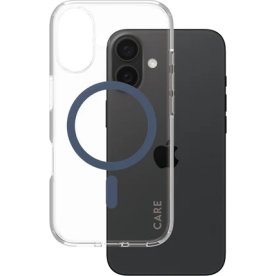 Care iPhone 16, Transparent, m Urban Blue Magsafe