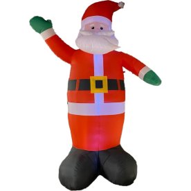 Uppblåsbar jultomte m/LED, 400 cm