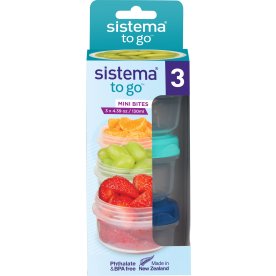 Sistema Mini Bites To Go, 3 st, 130 ml.