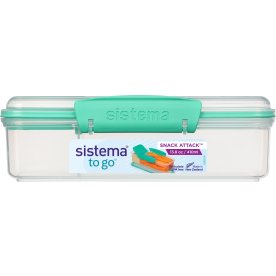 Sistema Snack Attack matlåda, 410 ml, blågrön