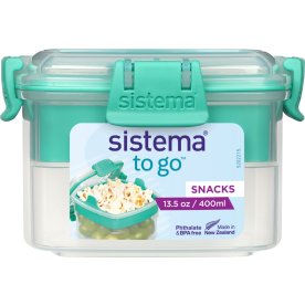 Sistema Snack To Go matlåda, 400 ml, blågrön