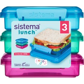 Sistema Sandwich Box, 3 st, 450 ml.