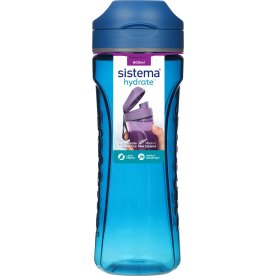 Sistema Tritan Swift vattenflaska, 600ml, blå