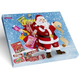 Julkalender med godis, 24 luckor