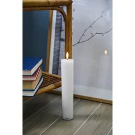 Sirius Sille LED-lampa, laddbar, Ø5/H25cm, Vit