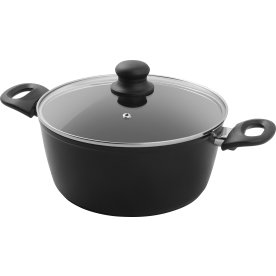 Kanna + lock, alu. med beläggning, PFAS-fri, 4,3L