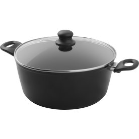 Kanna med lock, alu. m./beläggning, PFAS-fri, 6,5L